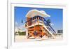 Lifeguard Hut South Beach FL-null-Framed Art Print