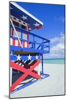 Lifeguard Hut, South Beach, Miami, Florida, U.S.A-Marco Simoni-Mounted Photographic Print