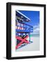 Lifeguard Hut, South Beach, Miami, Florida, U.S.A-Marco Simoni-Framed Photographic Print