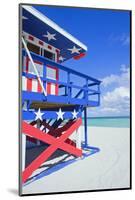 Lifeguard Hut, South Beach, Miami, Florida, U.S.A-Marco Simoni-Mounted Photographic Print