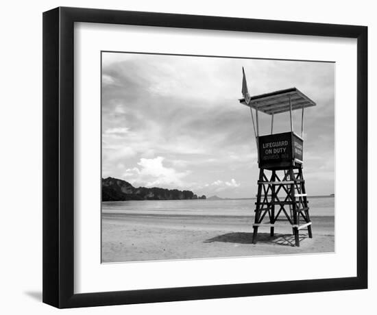 Lifeguard Observation Tower-null-Framed Art Print