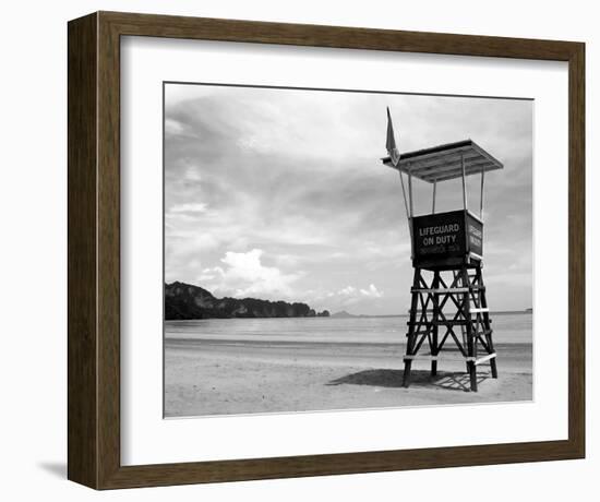 Lifeguard Observation Tower-null-Framed Art Print