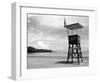 Lifeguard Observation Tower-null-Framed Art Print