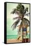 Lifeguard Shack and Palm-Lantern Press-Framed Stretched Canvas