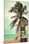 Lifeguard Shack and Palm-Lantern Press-Mounted Art Print