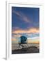 Lifeguard Stand at Sunset in Carlsbad, Ca-Andrew Shoemaker-Framed Premium Photographic Print