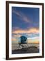 Lifeguard Stand at Sunset in Carlsbad, Ca-Andrew Shoemaker-Framed Premium Photographic Print