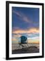 Lifeguard Stand at Sunset in Carlsbad, Ca-Andrew Shoemaker-Framed Premium Photographic Print