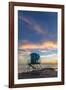 Lifeguard Stand at Sunset in Carlsbad, Ca-Andrew Shoemaker-Framed Photographic Print