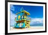 Lifeguard Stand, Miami Beach, Florida-vent du sud-Framed Photographic Print
