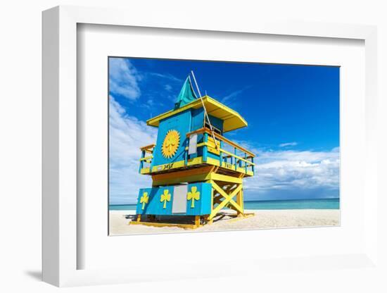 Lifeguard Stand, Miami Beach, Florida-vent du sud-Framed Photographic Print