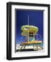 Lifeguard Station at Miami Beach, Florida, USA-Peter Adams-Framed Photographic Print