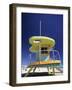 Lifeguard Station at Miami Beach, Florida, USA-Peter Adams-Framed Photographic Print