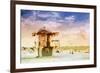 Lifeguard Station - In the Style of Oil Painting-Philippe Hugonnard-Framed Giclee Print