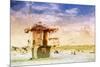 Lifeguard Station - In the Style of Oil Painting-Philippe Hugonnard-Mounted Giclee Print