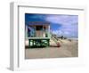 Lifeguard Station, Miami Beach, Florida-George Oze-Framed Photographic Print