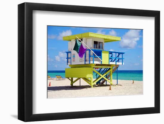 Lifeguard Station Miami Beach-null-Framed Art Print