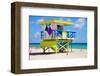 Lifeguard Station Miami Beach-null-Framed Art Print