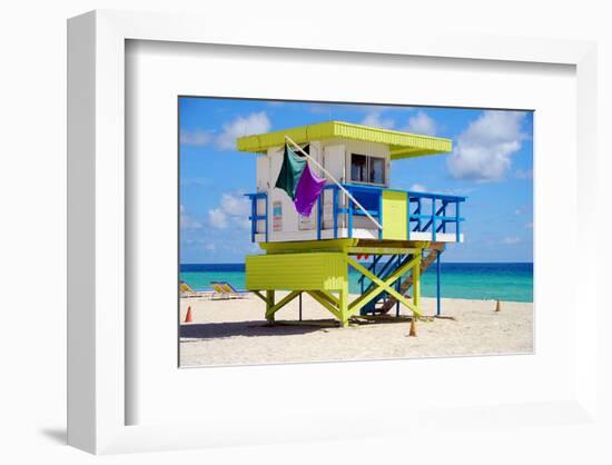 Lifeguard Station Miami Beach-null-Framed Art Print