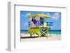 Lifeguard Station Miami Beach-null-Framed Art Print