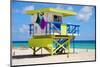 Lifeguard Station Miami Beach-null-Mounted Art Print