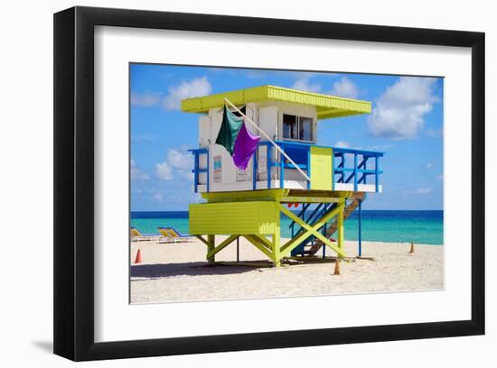 Lifeguard Station Miami Beach-null-Framed Art Print