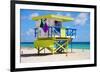 Lifeguard Station Miami Beach-null-Framed Art Print