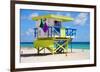 Lifeguard Station Miami Beach-null-Framed Art Print