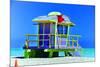 Lifeguard Station Miami Beach-null-Mounted Premium Giclee Print