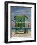 Lifeguard Station on 8th Street, South Beach, Miami, Florida, USA-Nancy & Steve Ross-Framed Photographic Print