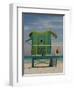 Lifeguard Station on 8th Street, South Beach, Miami, Florida, USA-Nancy & Steve Ross-Framed Photographic Print