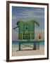 Lifeguard Station on 8th Street, South Beach, Miami, Florida, USA-Nancy & Steve Ross-Framed Photographic Print