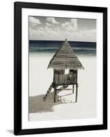 Lifeguard Station on Beach-Franco Vogt-Framed Photographic Print