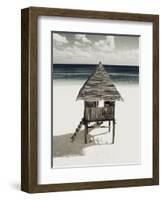 Lifeguard Station on Beach-Franco Vogt-Framed Photographic Print