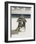 Lifeguard Station on Beach-Franco Vogt-Framed Photographic Print