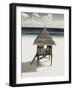 Lifeguard Station on Beach-Franco Vogt-Framed Photographic Print