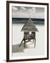 Lifeguard Station on Beach-Franco Vogt-Framed Photographic Print