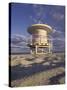 Lifeguard Station on South Beach, Miami, Florida, USA-Robin Hill-Stretched Canvas