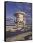 Lifeguard Station on South Beach, Miami, Florida, USA-Robin Hill-Framed Stretched Canvas