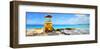 Lifeguard Station on the Beach between Miami Beach and Enterprise Beach in Oistins-null-Framed Art Print