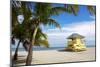 Lifeguard station on the Beach, Crandon Park, Key Biscayne, Florida, USA-null-Mounted Art Print