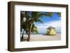 Lifeguard station on the Beach, Crandon Park, Key Biscayne, Florida, USA-null-Framed Art Print