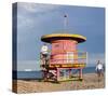 Lifeguard station on the Beach, Miami Beach, Florida, USA-null-Stretched Canvas