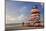 Lifeguard station on the Beach, Miami Beach, Florida, USA-null-Mounted Art Print