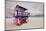 Lifeguard station on the Beach, Miami Beach, Florida, USA-null-Mounted Art Print