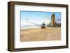 Lifeguard station on the Beach, Miami Beach, Florida, USA-null-Framed Art Print