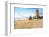 Lifeguard station on the Beach, Miami Beach, Florida, USA-null-Framed Art Print