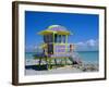 Lifeguard Station, South Beach, Miami Beach, Florida, USA-Amanda Hall-Framed Photographic Print