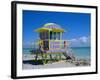 Lifeguard Station, South Beach, Miami Beach, Florida, USA-Amanda Hall-Framed Photographic Print