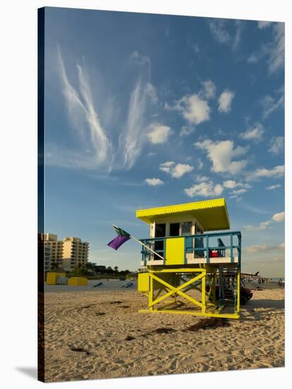 Lifeguard Station, South Beach, Miami, Florida, USA-Richard Duval-Stretched Canvas